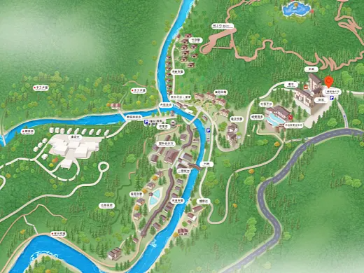 凉山结合景区手绘地图智慧导览和720全景技术，可以让景区更加“动”起来，为游客提供更加身临其境的导览体验。
